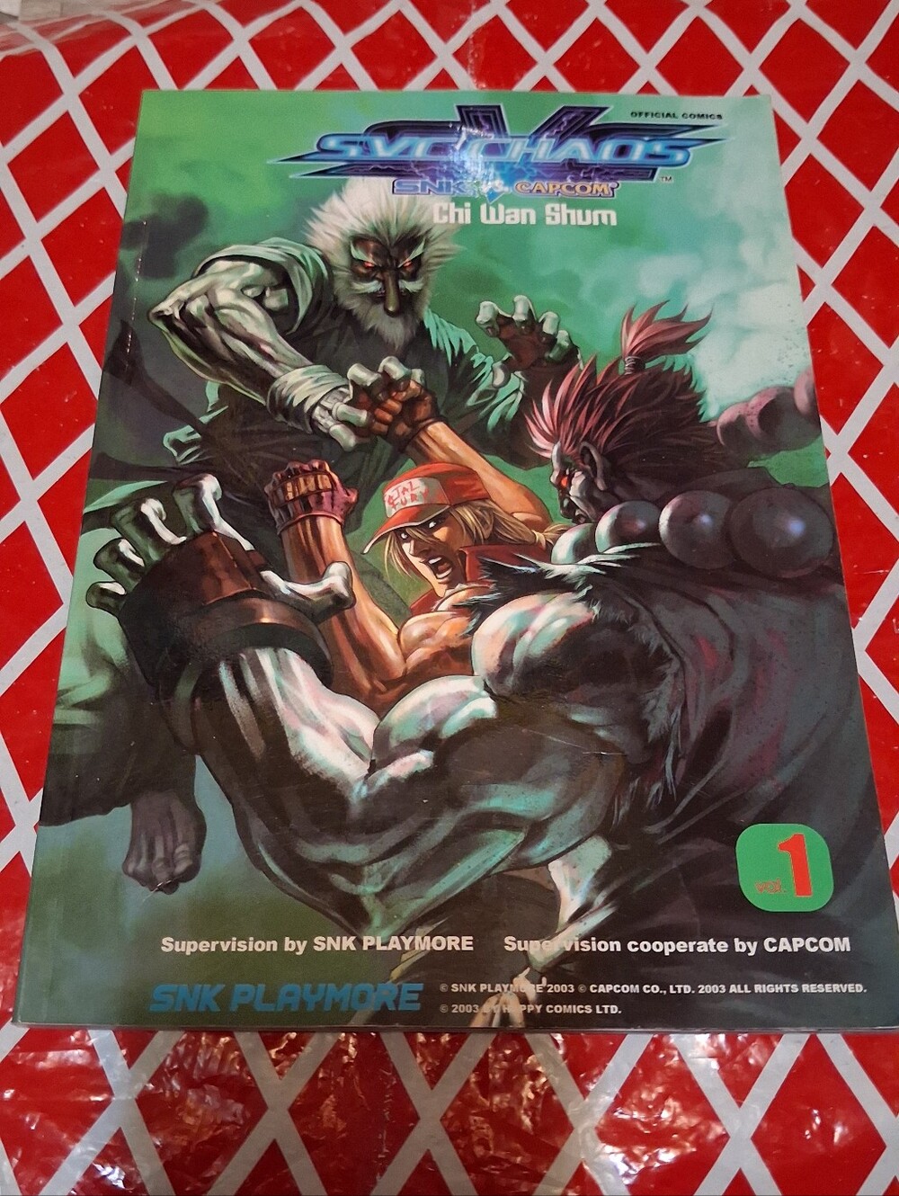 SNK vs. Capcom: SVC Chaos Vol. 1 Softcover comic book Dgn 2003 , Street Fighter